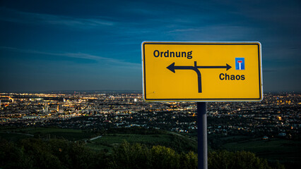 Signposts the direct way to order versus chaos