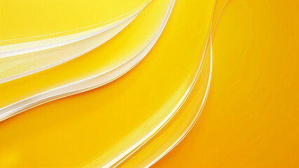 Sunny Streak: Yellow Wallpaper with a Singular White Line - obrazy, fototapety, plakaty
