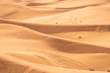 Merzouga, Morocco, Stunning sand dunes in the desert