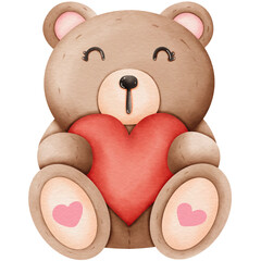 teddy bear with heart