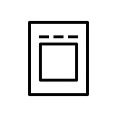 Drip coffee bag icon for brewing instruction