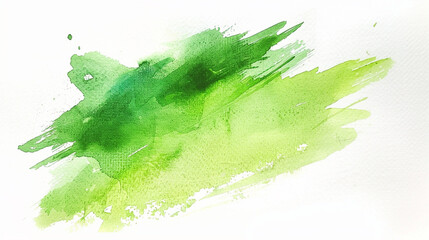 abstract beautiful green watercolor splash and stroke background.color shades art by drawn