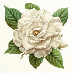 single flower illustration on white background