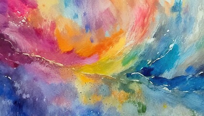 An abstract watercolor painting with a blend of soothing pastel colors, evoking a sense of calm and creativity. Concept of artistic inspiration
