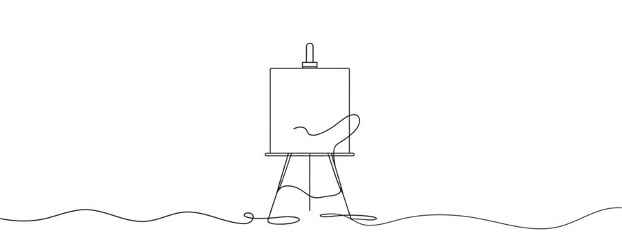 minimalist art easel drawing clip art preview