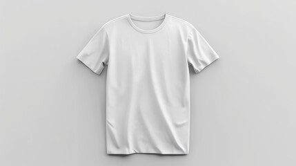 tshirt with a blank front view, mockup, white background.
