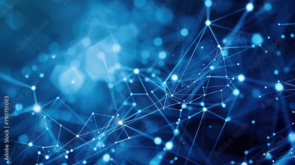 Poster background of an abstract internet network communication concept