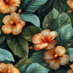Tropical Paradise Botanical Seamless Design