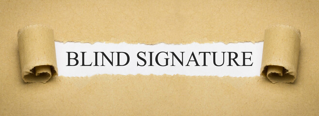 blind signature