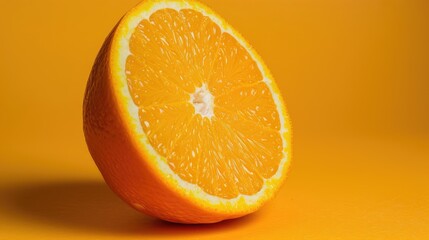 Fototapeta premium Ripe oranges on a colored background. Fruits are rich in vitamins. Citrus fruits. A place for the text.