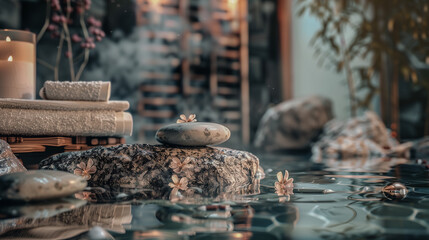 An exclusive SPA dominated by natural stones and handmade soaps. 