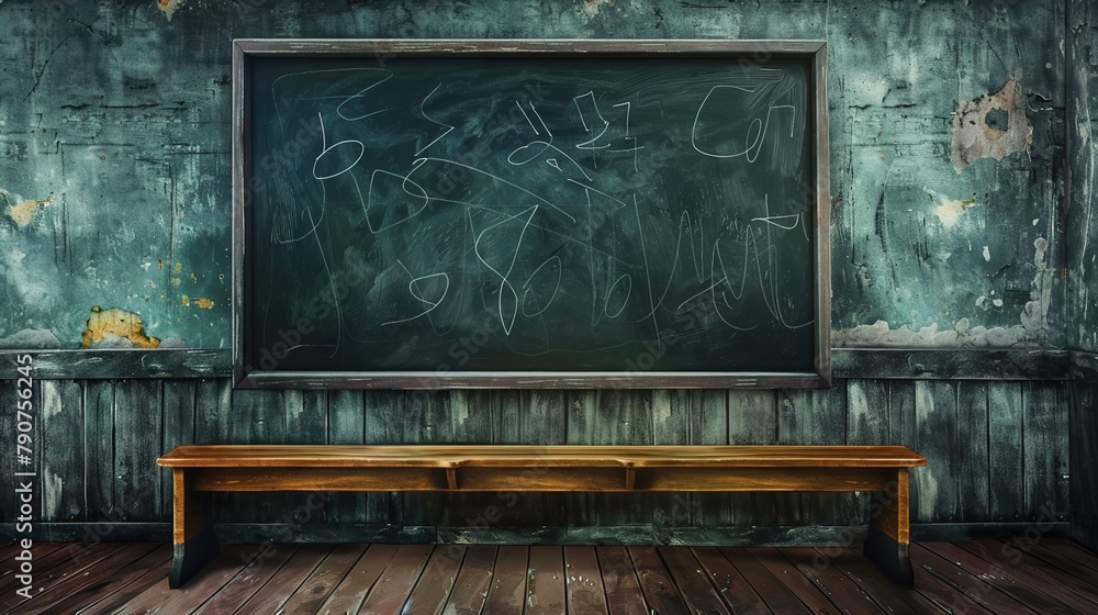 Poster a well-lit classroom with student desks arranged in rows is a familiar sight in schools around the w