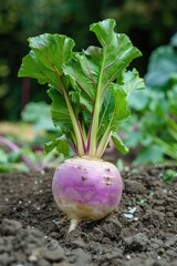 Beetroot's Beautiful Cousin: A Delicious Turnip Plant Among Mediterranean Vegetables for Healthy Food and Gardening Enthusiasts