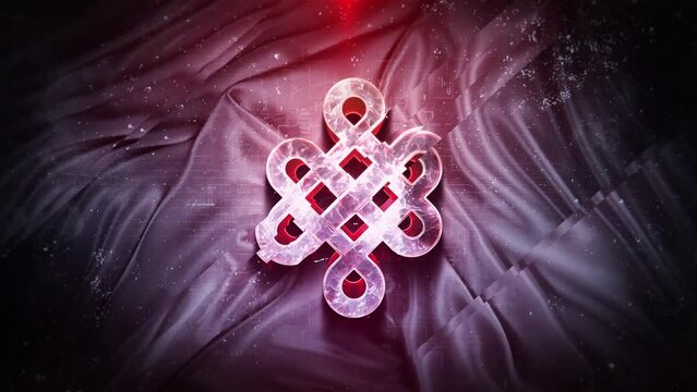 Endless eternity knot epic video footage
