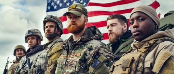 Valiant Defenders: The Faces of American Service Members. Generative ai