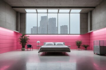 Room with shades of pink