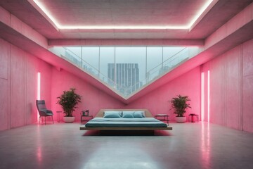 Room with shades of pink