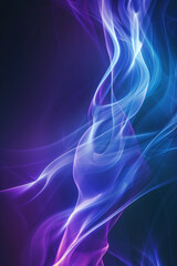 Obraz premium Blue and purple color light beams for digital technology background