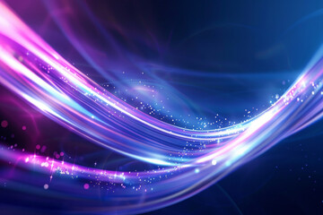 Fototapeta na wymiar Blue and purple color light beams for digital technology background