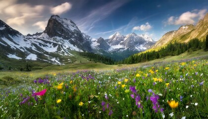 Wildflower Splendor in Mountain Heights