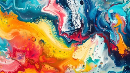 Colorful abstract paint wallpaper background