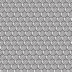 Vintage Spiral Swirls Decoration Pattern Background Vector Illustration