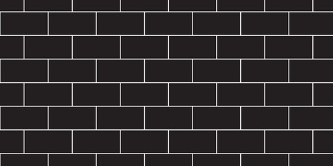 Black brick wall background. Architecture square construction stone block brick wallpaper. seamless building cement concrete wall grunge background.