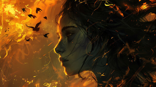 Mysterious art wallpaper, the beauty of Dhamma combined with the wonder that is beautiful and interesting to explore