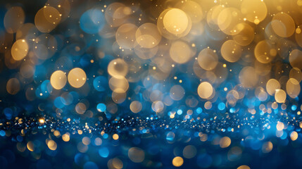 New Year's Eve: Blue and Gold Abstract Background