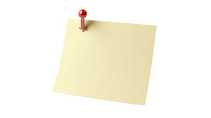 Pinned blank paper note