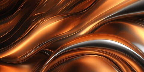 Abstract metal waves background