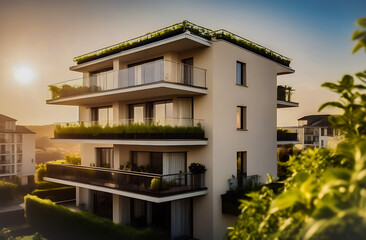 an energy-efficient house with modern lighting technologies. smart technology. goodness. eco-friendly resource consumption