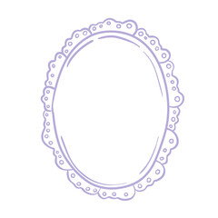 frame with floral ornament lace coquette y2k for wedding birthday feminine invitations