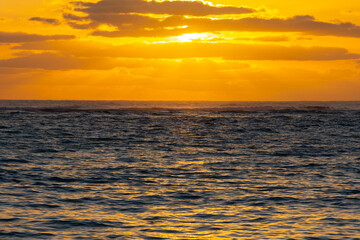 Obraz premium Superb sunrise on a pretty beach in Punta Cana in the Dominican Republic