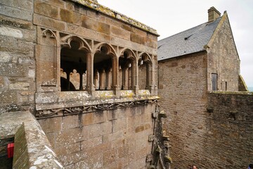 The buildings of Mont-Saint-Michel