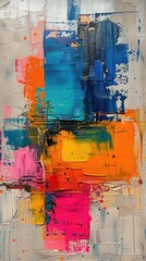 abstract background painting, Abstract oil paint brushstrokes as multicolored background for design
