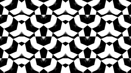 Abstract background black and white stiped line. Seamless textile fabrics design 4k illustration background.
