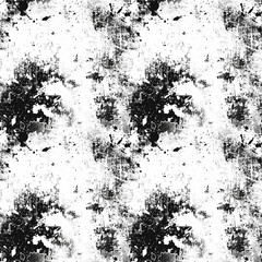 Fototapeta premium black and white grunge scuffed background, repeatable seamless background pattern tile