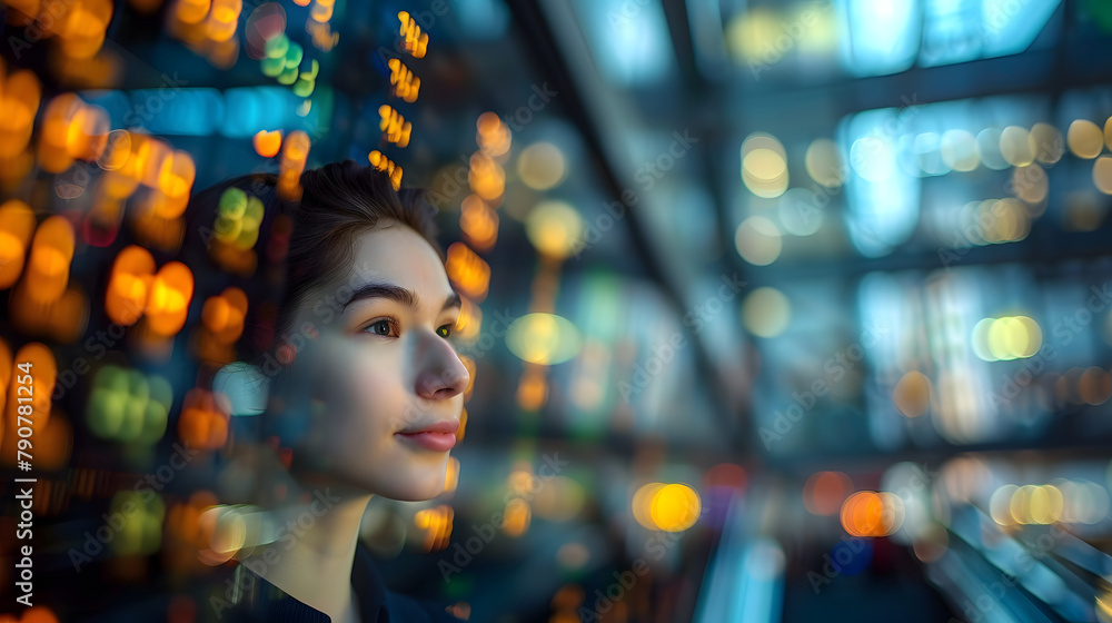 Poster a financial market analytics engine powered by quantum computing, offering unparalleled data process