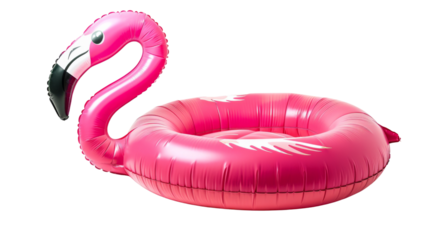 Pink pool inflatable flamingo