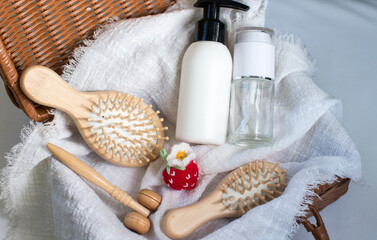 massage comb and hair care products. Women's Accessories