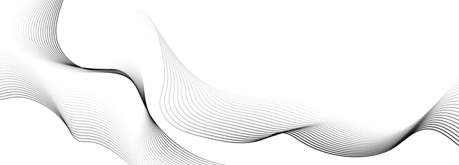 Abstract flowing lines wave. Digital future technology concept.	
