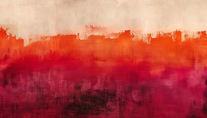 Vivid abstract patterns in Windsor Wine, Scarlet, and Bright Red hues merge with patience and cosmos, against a solid background - obrazy, fototapety, plakaty