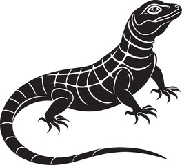 Lizard isolated on a white background. illustration for your design