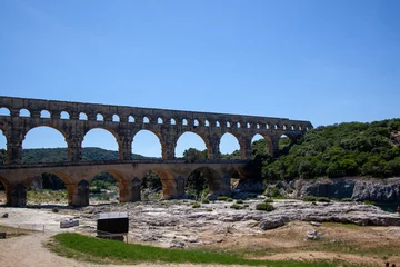 Badkamer foto achterwand Pont du Gard Roman aqueduct Pont du Gard