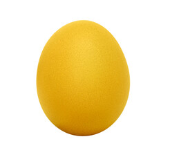 Gold egg isolated on white