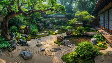 Zen Garden Serenity, generative ai