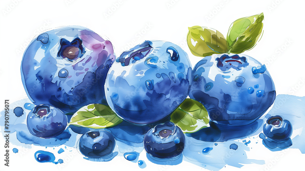 Sticker blueberries