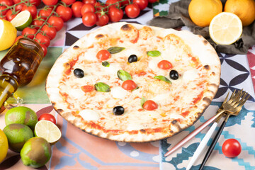 pizza on a plate