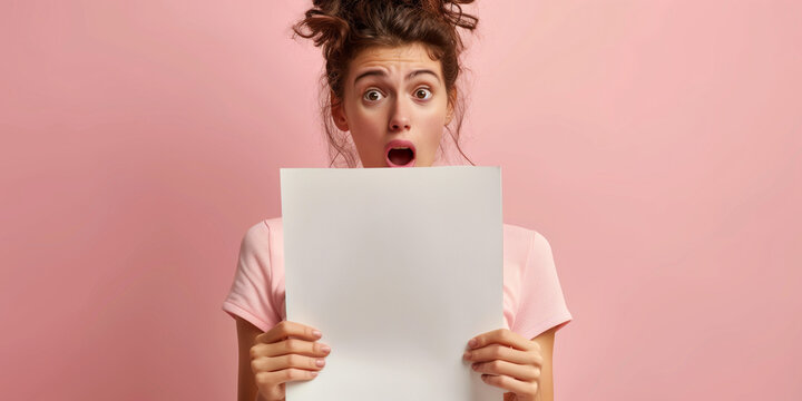 Studentin ist erschrocken &uuml;ber einen Brief, den sie gerade liest